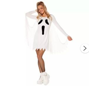 Women’s Ghost Costume - White and Black